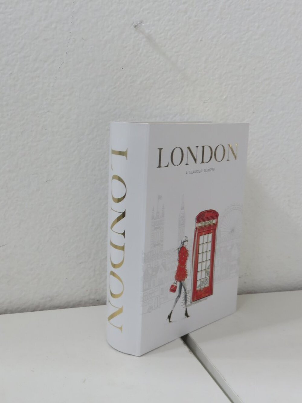 (#133) London a glamour glimpse) Book Box Storage 8.5" x 6 1/8" x 2" inches